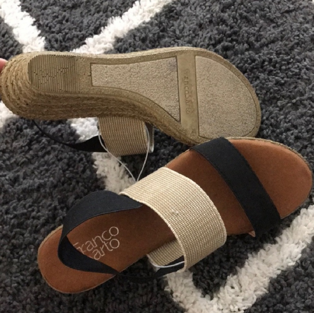 Franco Sarto Strappy Sandals with Slight Heel